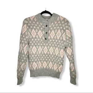 DONNER MOUNTAIN / vintage gray wool sweater / M